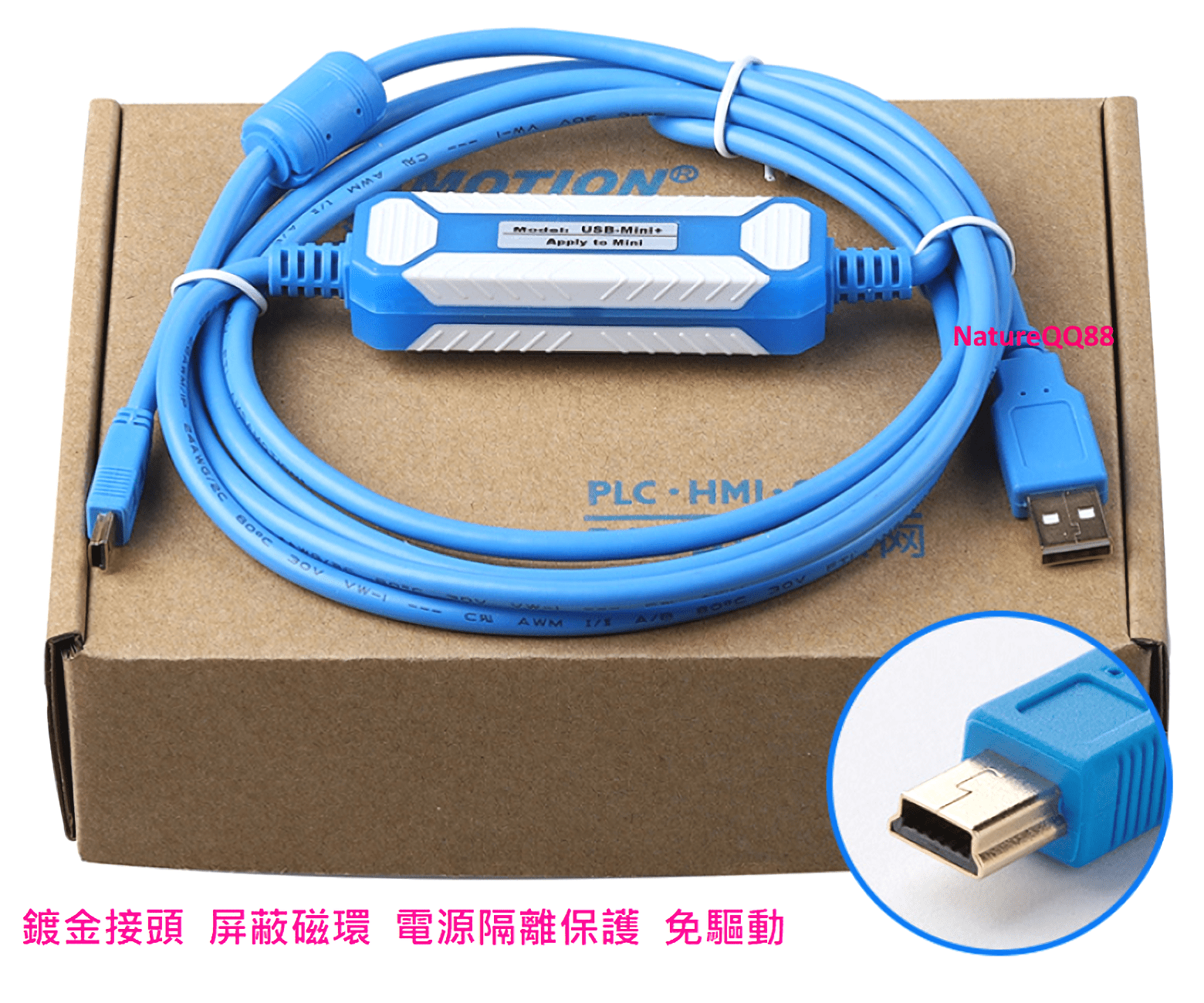 台達伺服驅動器asda A3 下載線pc編輯數據線通訊線mini Usb 電源隔離 露天市集 全台最大的網路購物市集